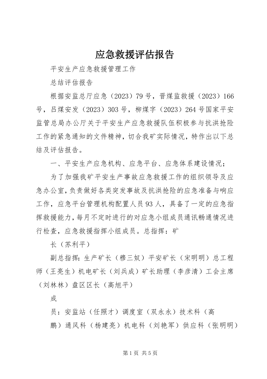 2023年应急救援评估报告.docx_第1页