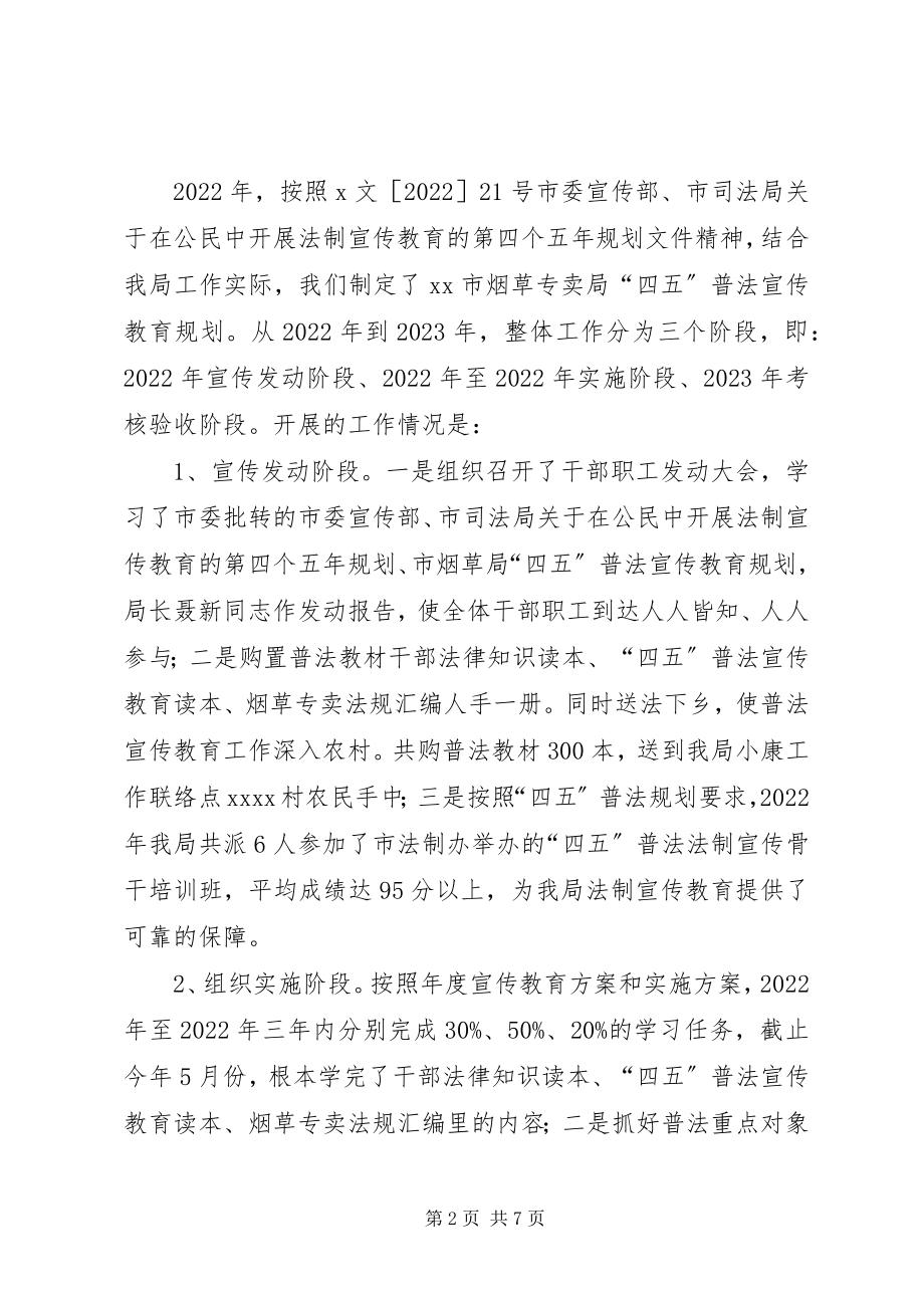 2023年行政执法部门四五普法工作自查报告.docx_第2页