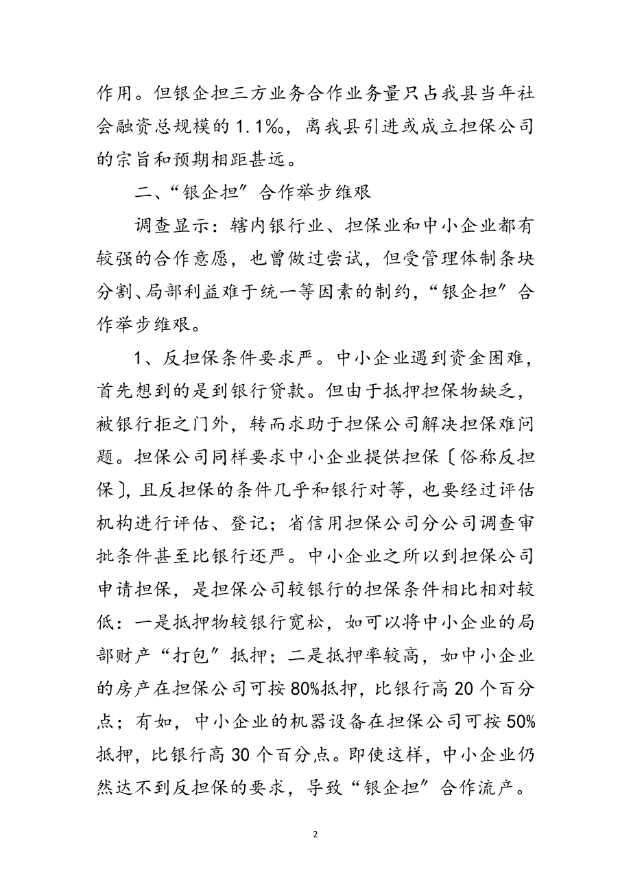 2023年融资担保业务发展调研报告范文.doc_第2页