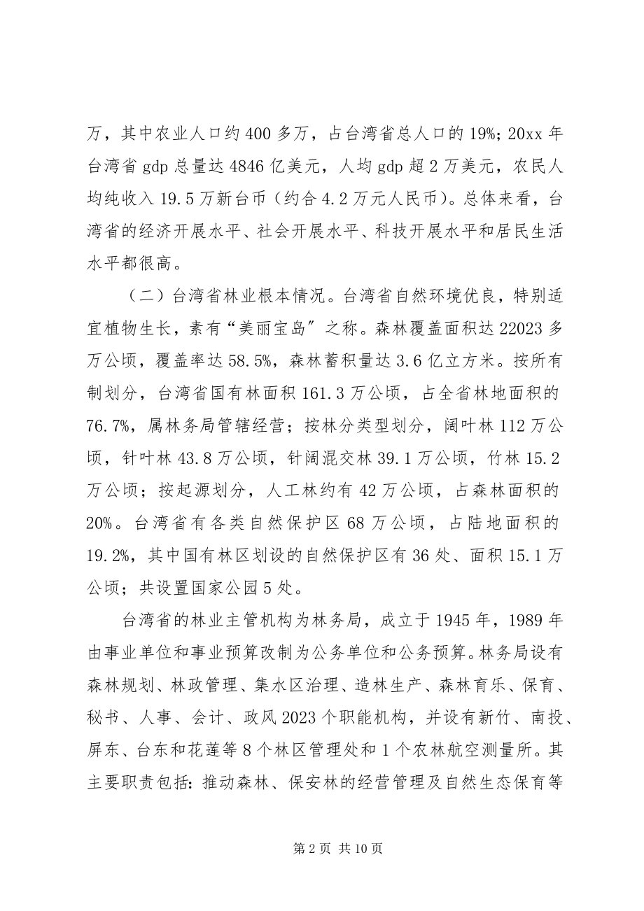 2023年赴台湾省林业考察报告.docx_第2页