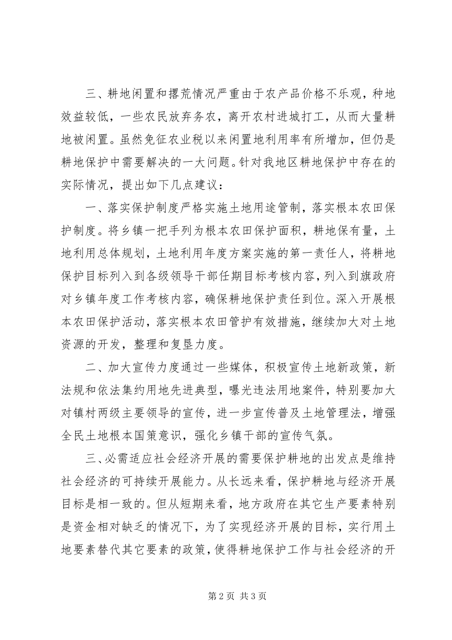 2023年国土所关于耕地保护工作的调研报告.docx_第2页