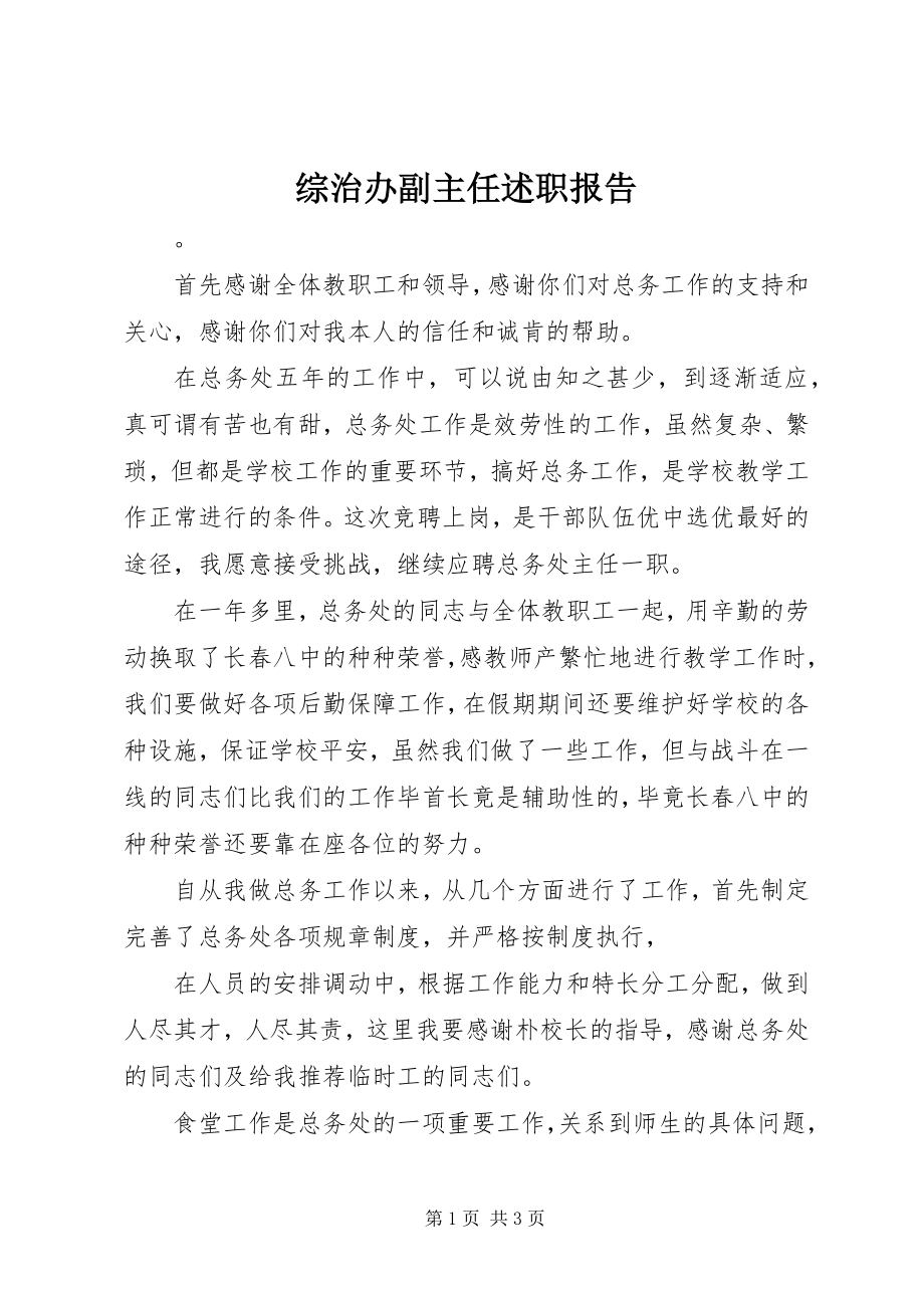 2023年综治办副主任述职报告.docx_第1页