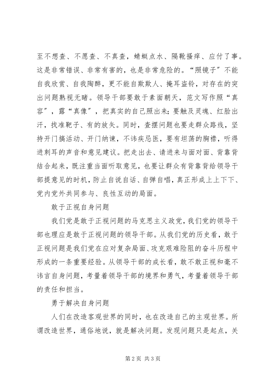 2023年领导干部党的群众路线活动剖析整改报告.docx_第2页