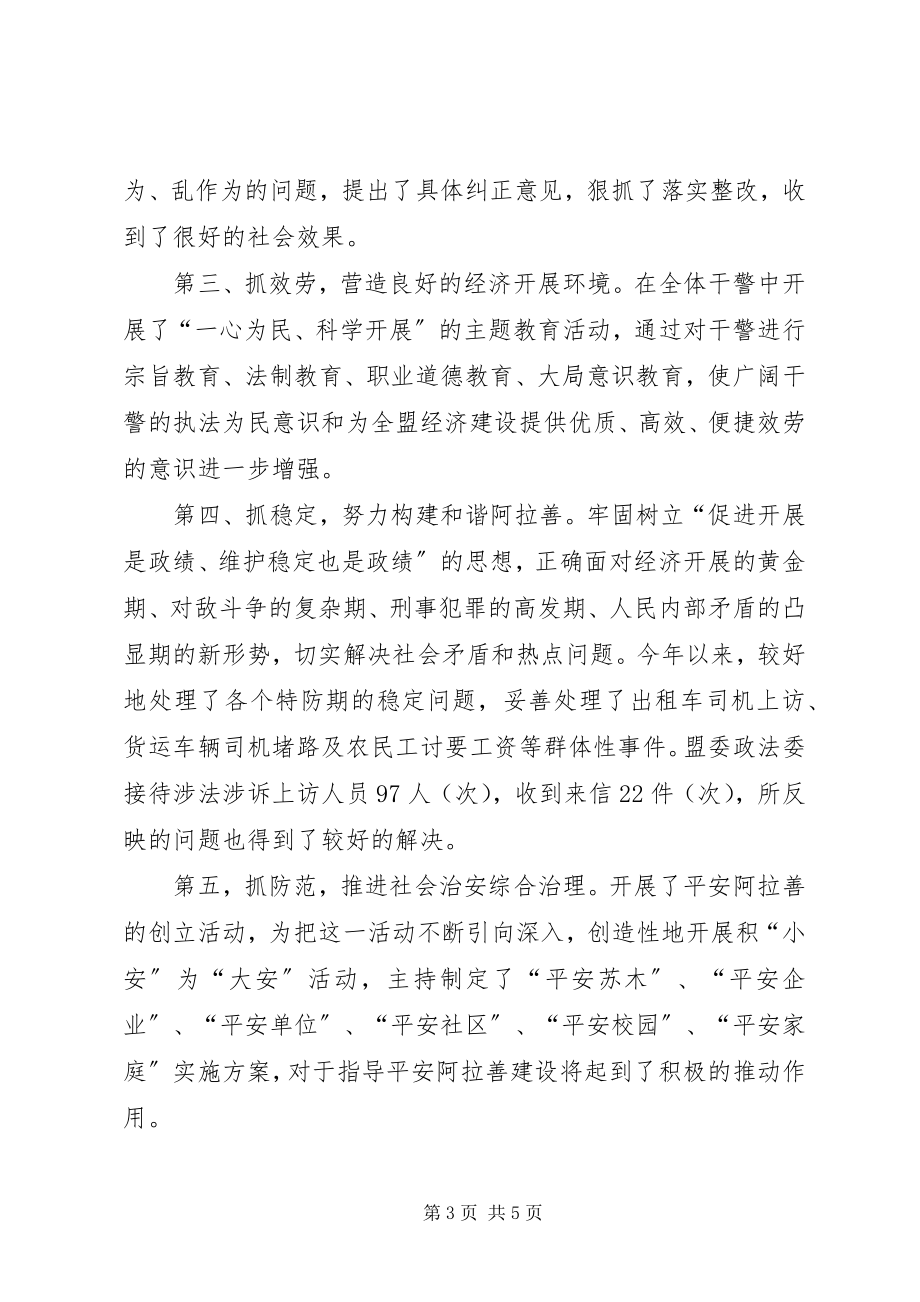 2023年政法委书记年度述职述廉报告.docx_第3页