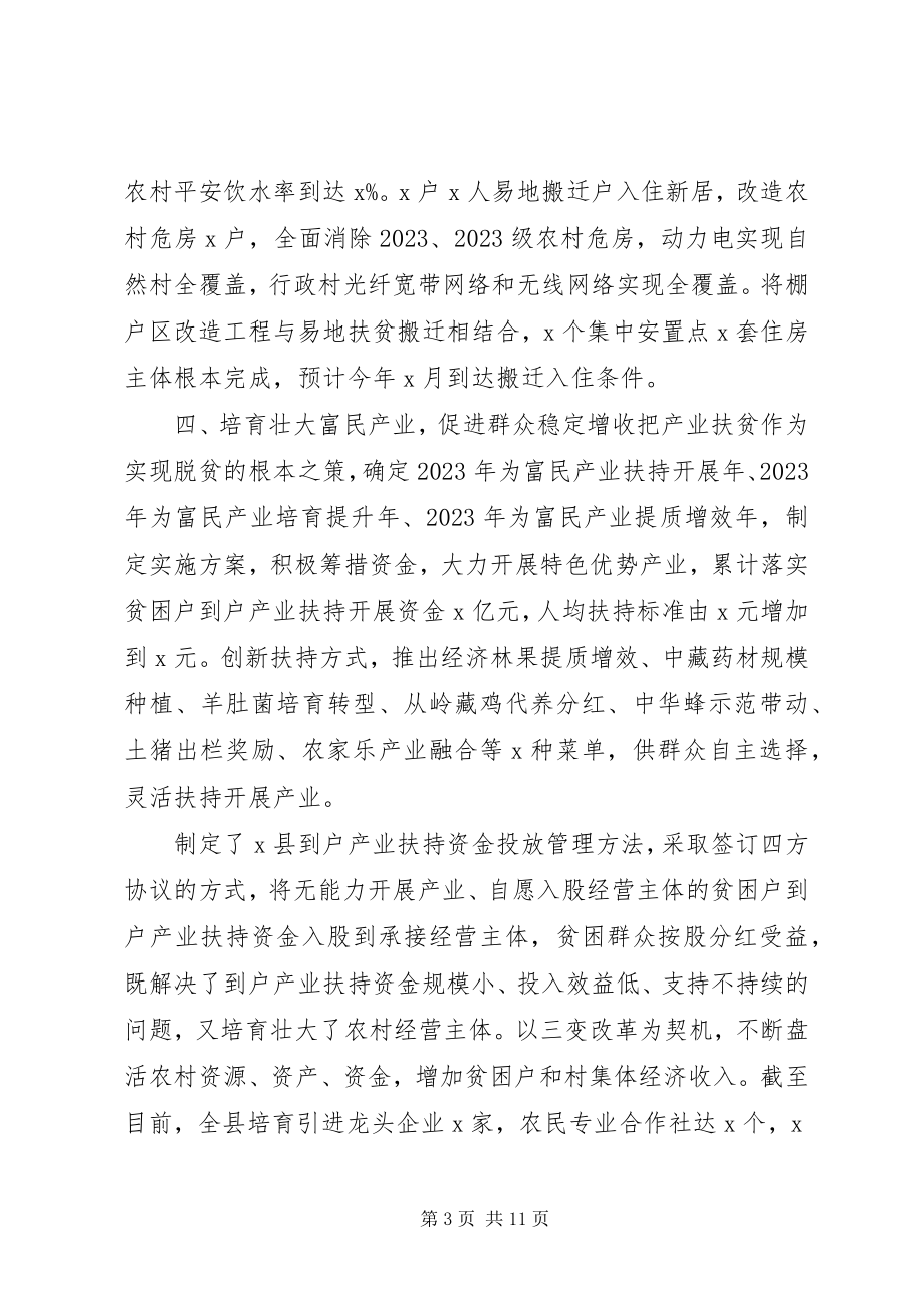 2023年脱贫摘帽发展产业工作报告.docx_第3页