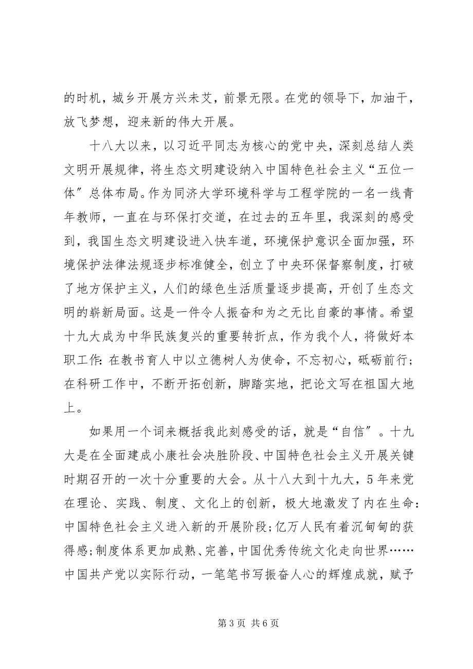 2023年学习十九大报告心得体会汇编.docx_第3页