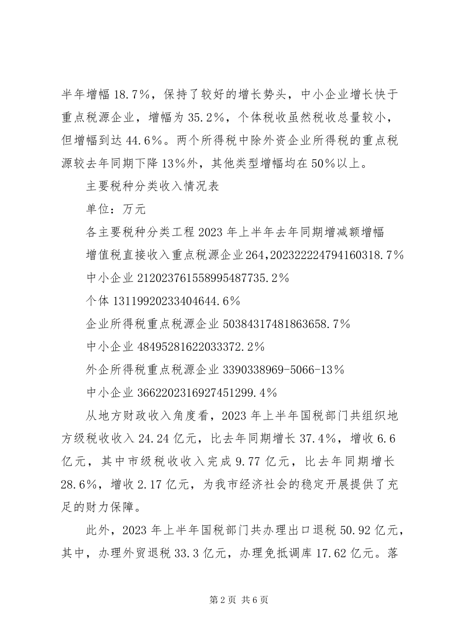 2023年市国家税务局贯彻市委理论学习中心组读书会精神情况的报告.docx_第2页