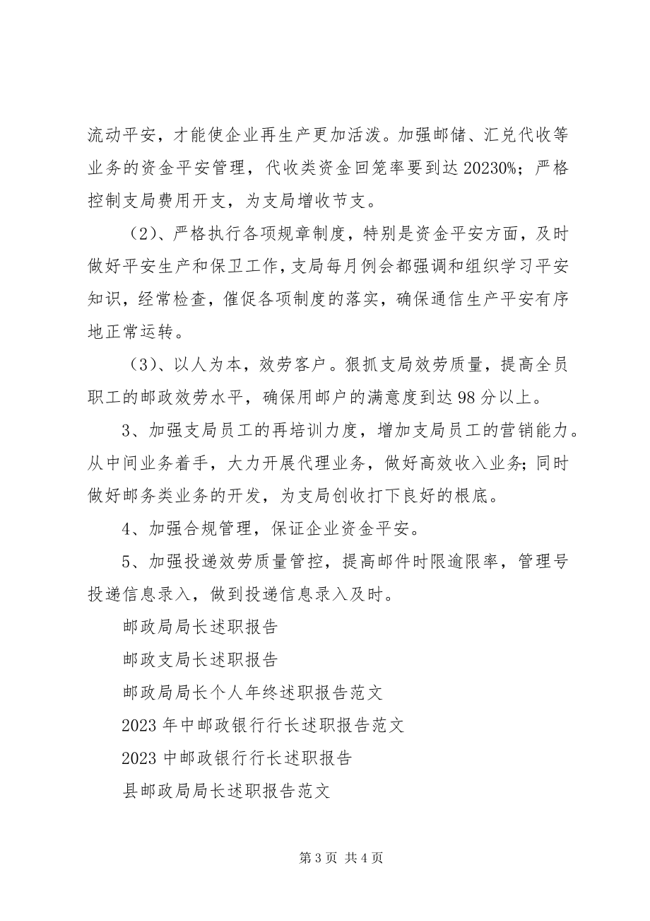 2023年邮政支局述职报告.docx_第3页