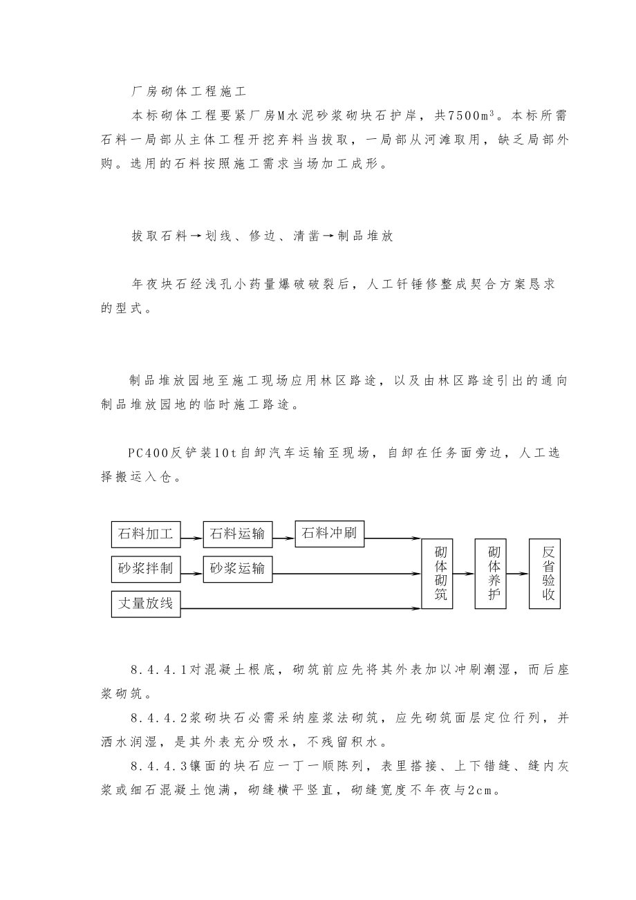 2023年建筑行业84厂房砌体工程施工.docx_第1页