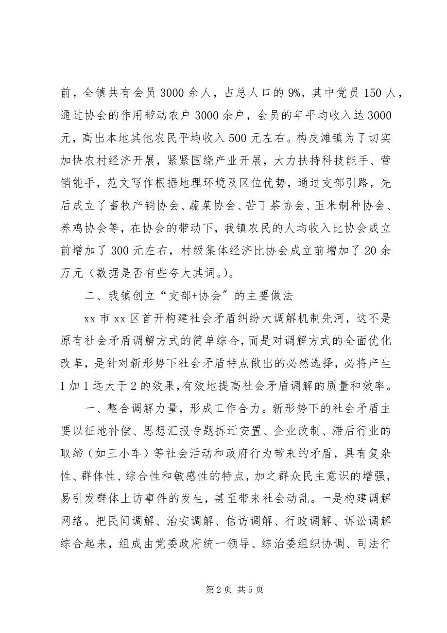 2023年镇“支部协会”工作情况的调研工作报告.docx_第2页