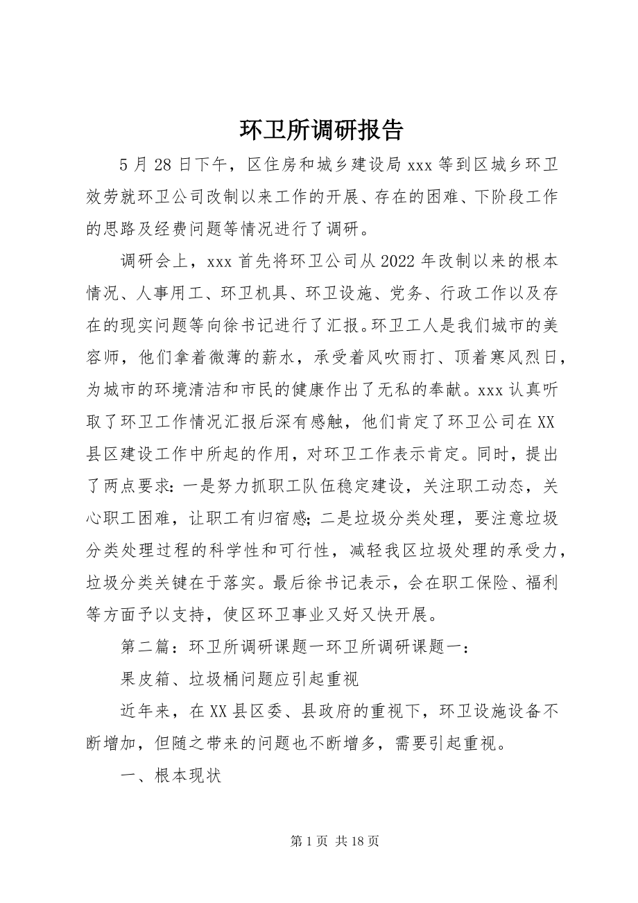 2023年环卫所调研报告.docx_第1页