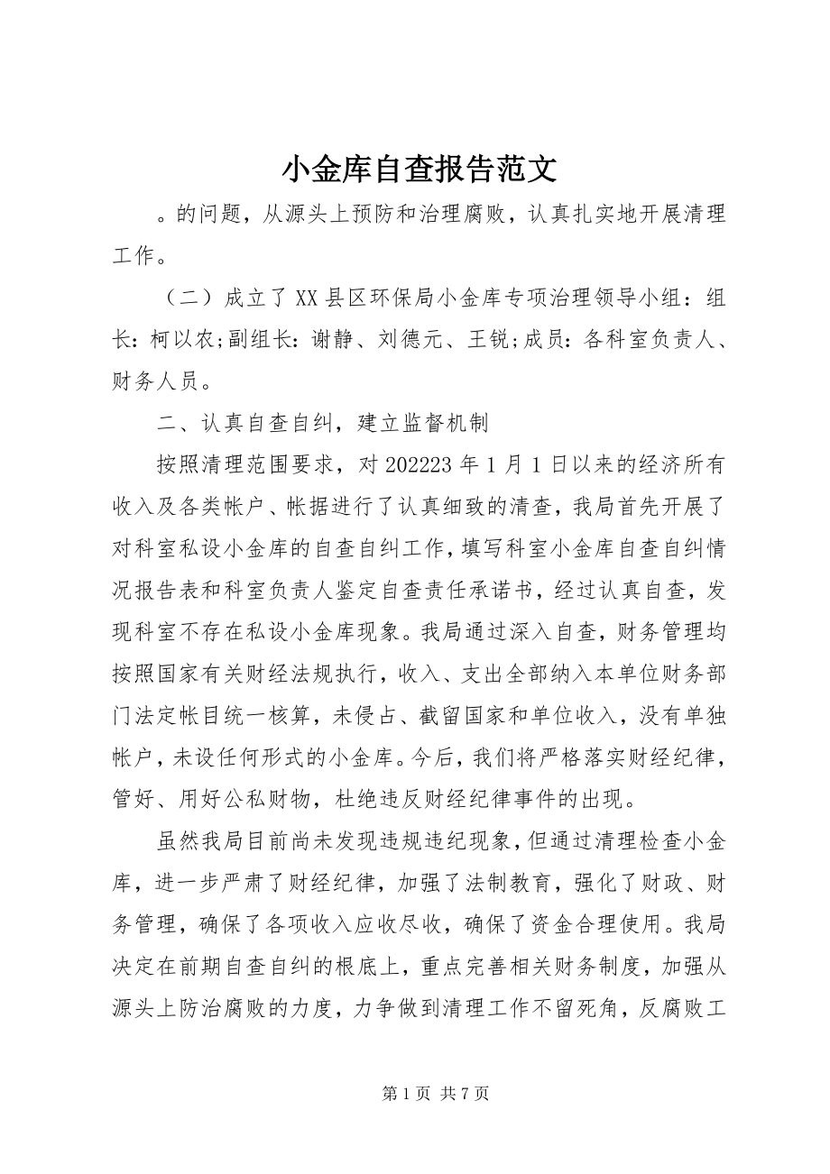 2023年小金库自查报告2.docx_第1页