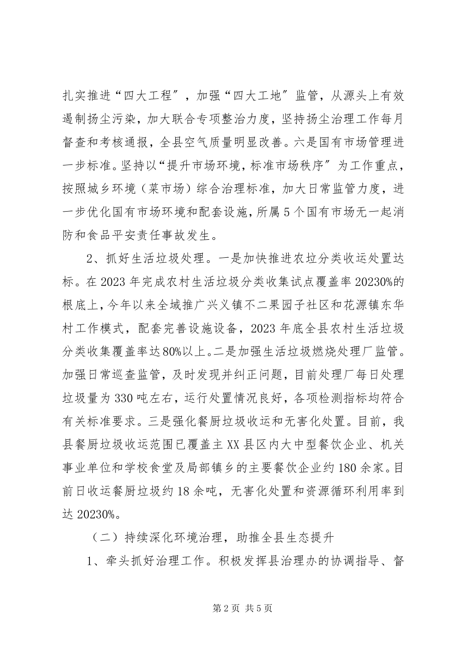 2023年县城管局年度工作报告.docx_第2页