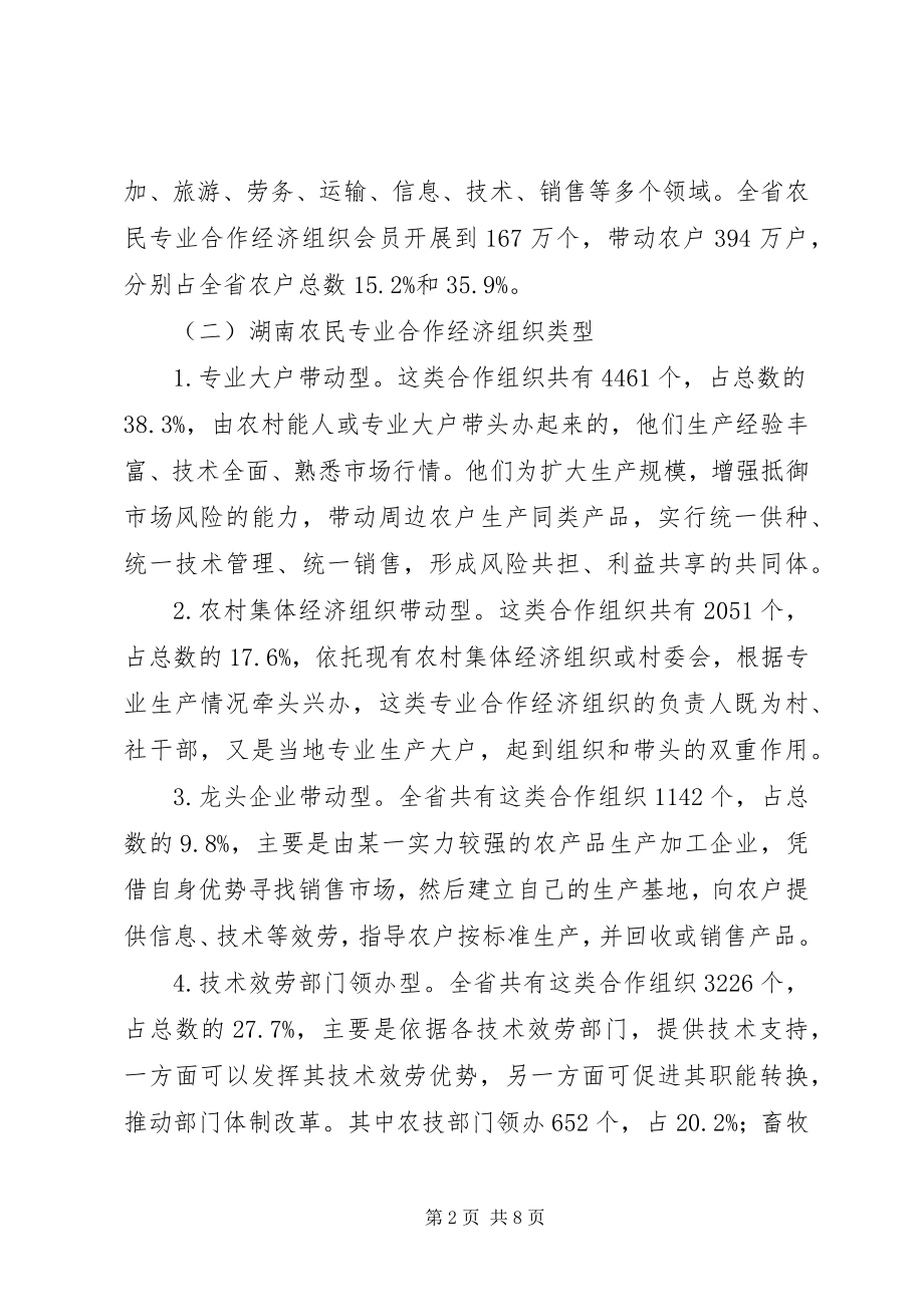 2023年县级农民专业合作组织发展现状及问题调研报告.docx_第2页