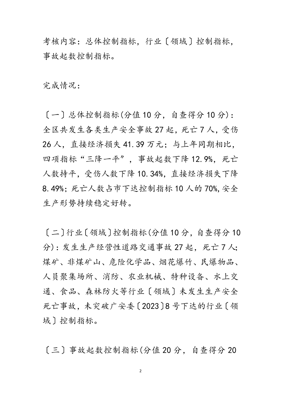 2023年安监局年安全生产工作自查报告范文.doc_第2页