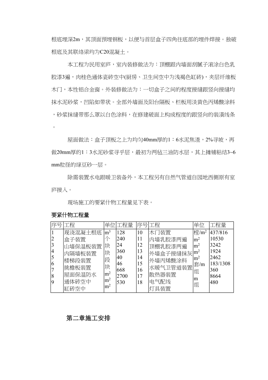 2023年建筑行业盒子结构多层住宅楼工程施工组织设计方案.docx_第3页