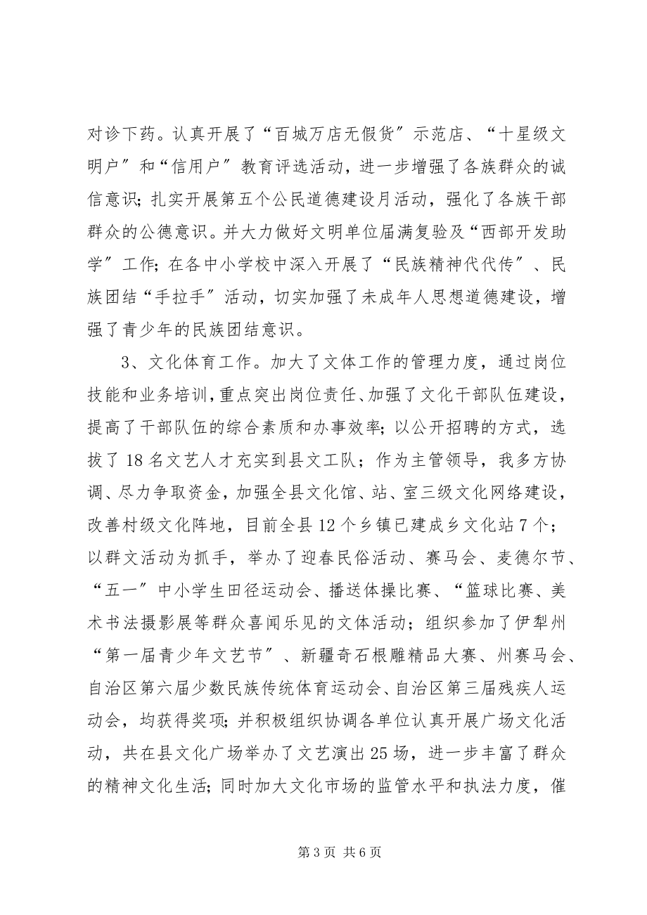 2023年县委常委宣传部长述职述廉述学报告.docx_第3页