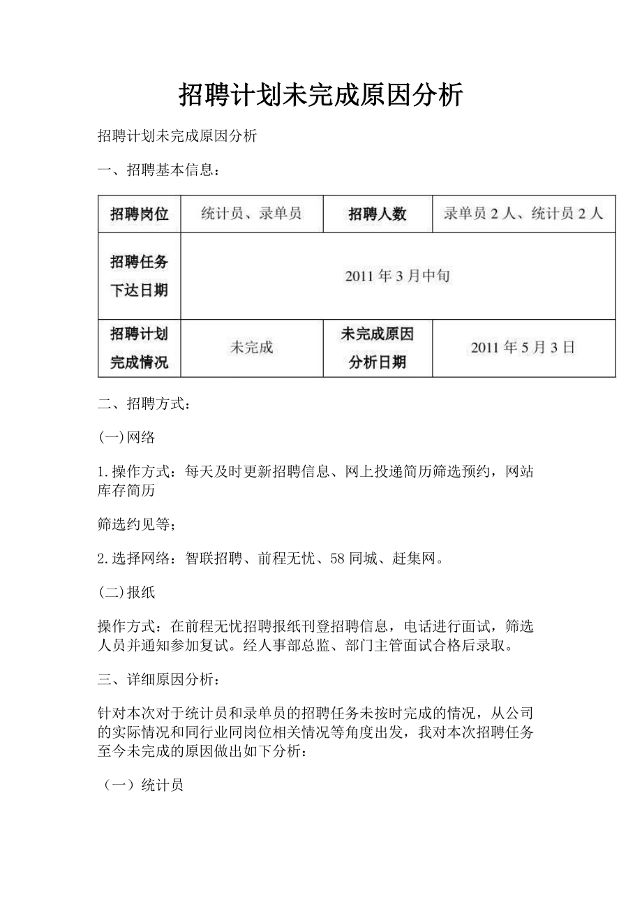 2023年招聘计划未完成原因分析.doc_第1页