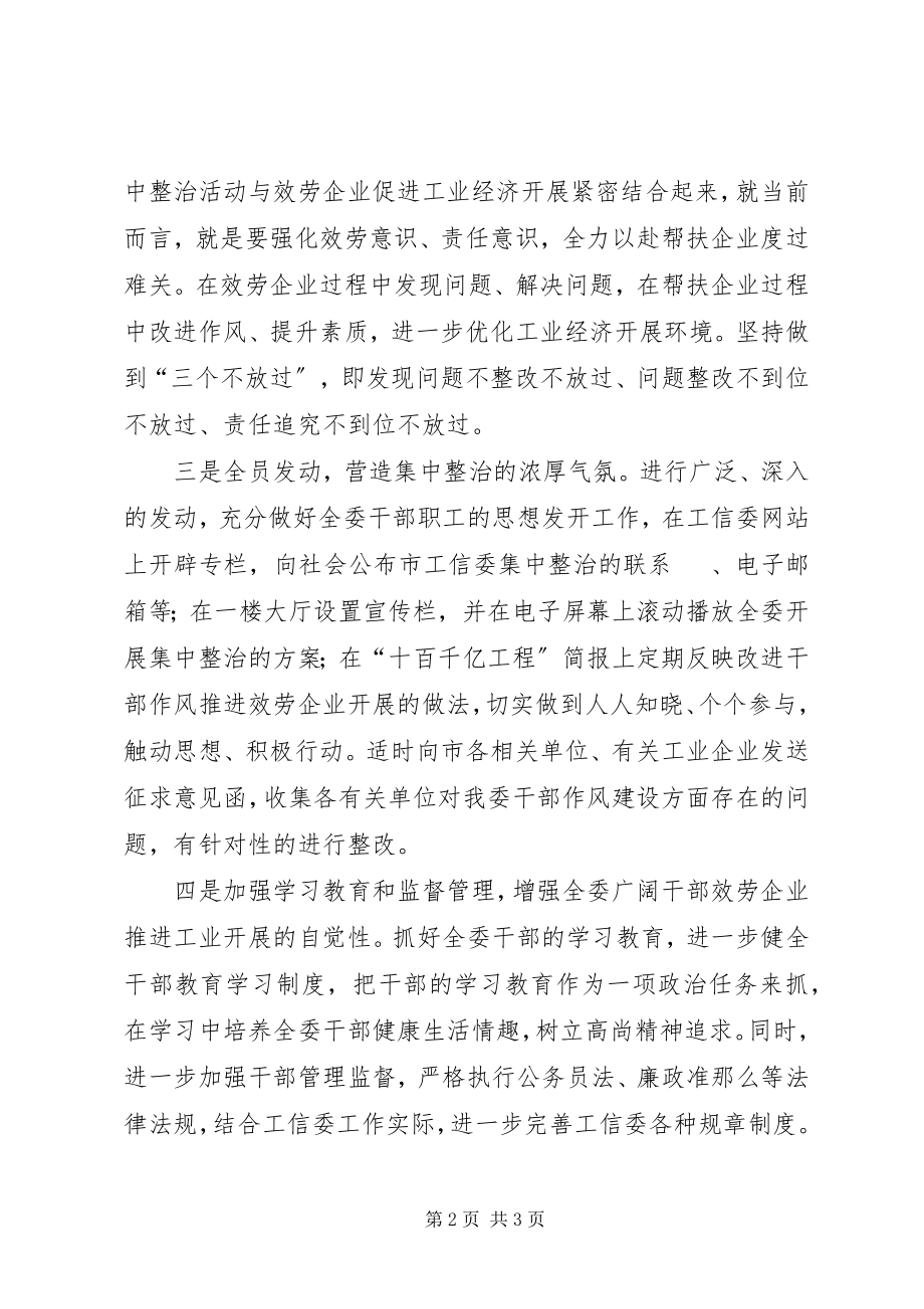 2023年工信委干部作风情况报告.docx_第2页