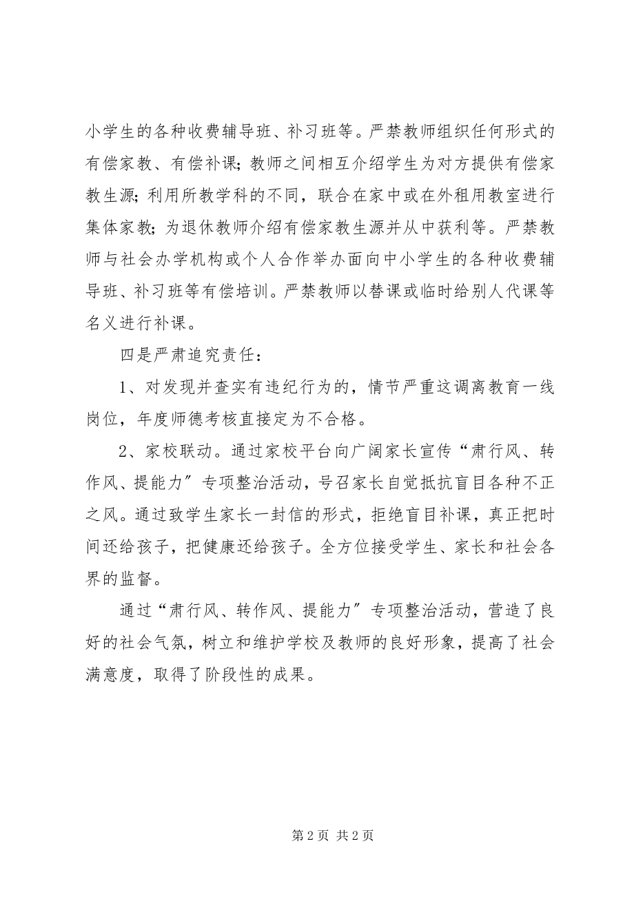 2023年肃行风转作风提能力专项整治活动自查自纠报告.docx_第2页