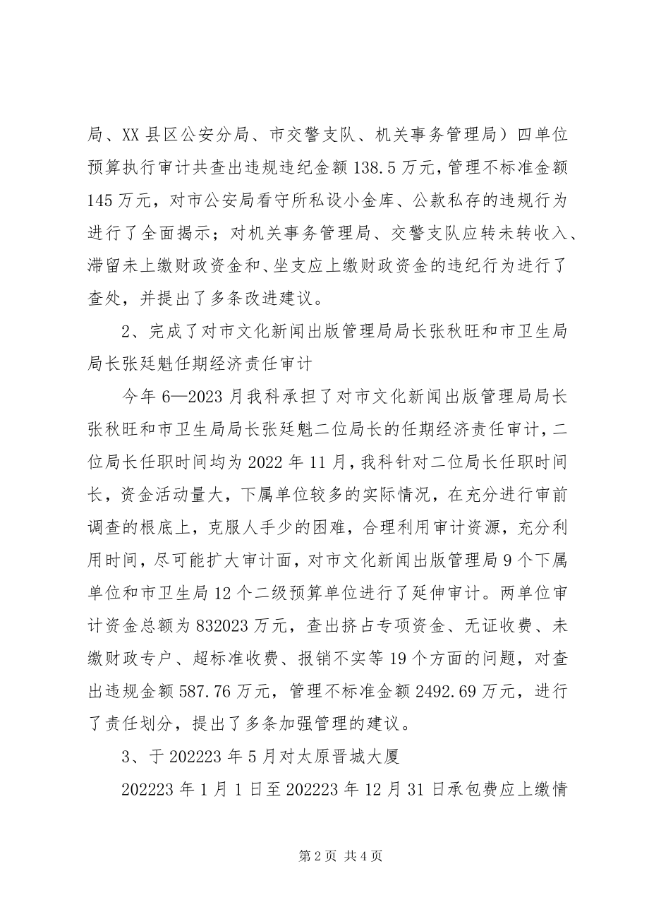 2023年审计行事科述职述廉报告.docx_第2页