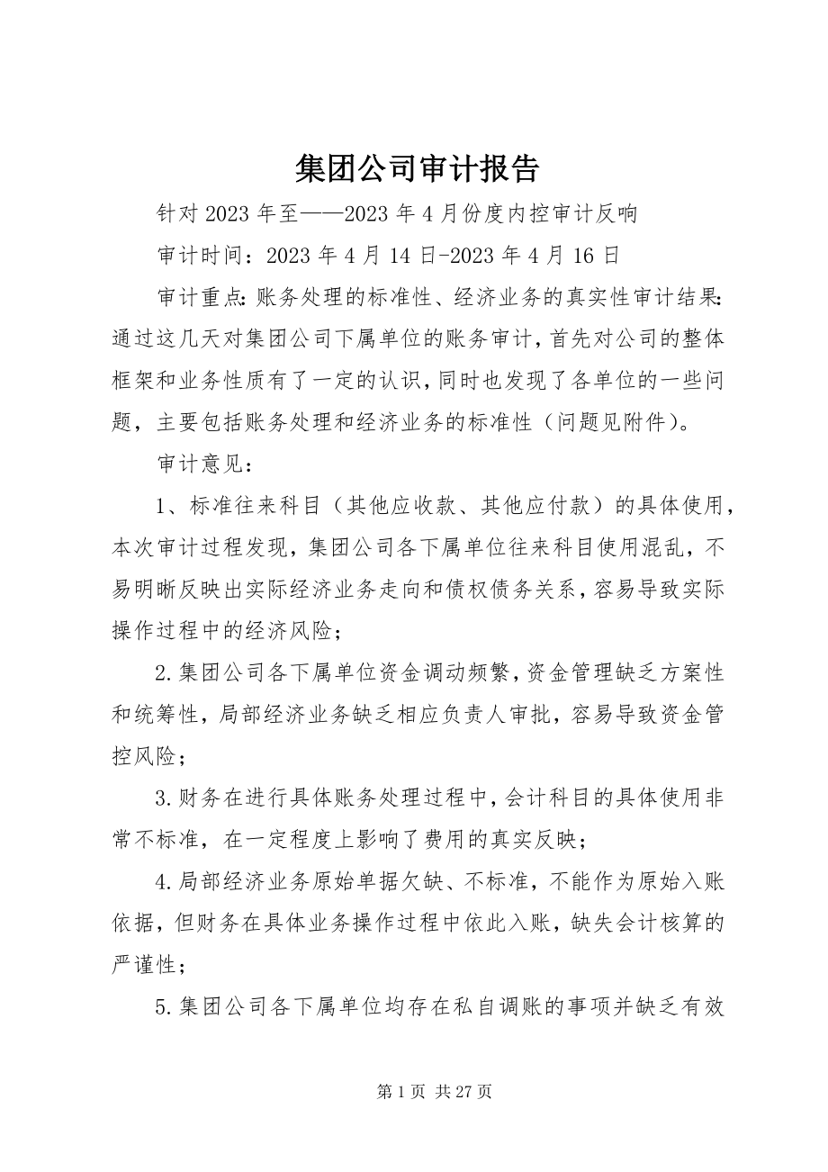 2023年集团公司审计报告.docx_第1页