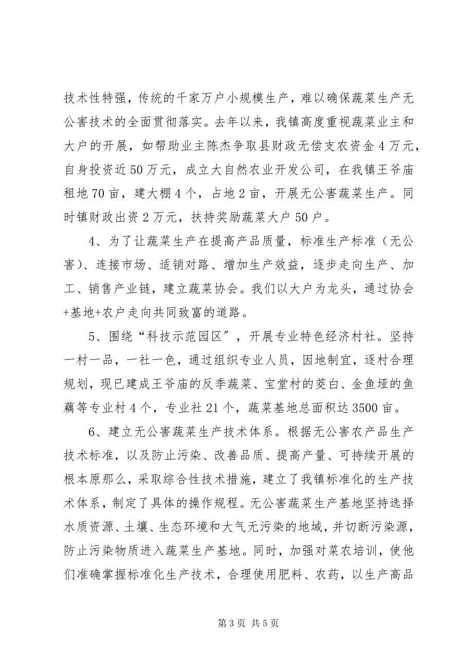 2023年无公害蔬菜基地建设的情况汇报情况报告.docx_第3页