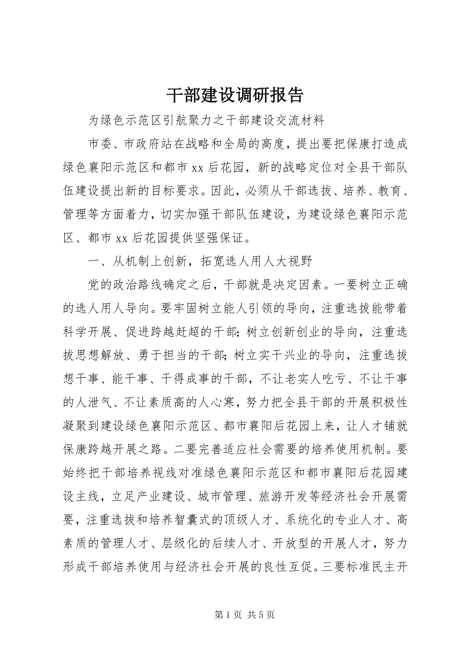 2023年干部建设调研报告.docx_第1页