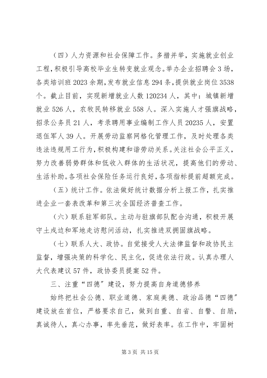 2023年旗委常委兼副旗长述职述德述廉报告.docx_第3页