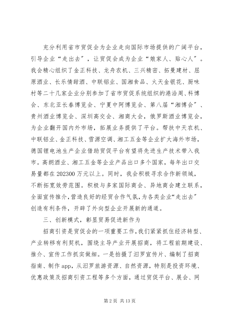 2023年贸促会工作总结报告.docx_第2页