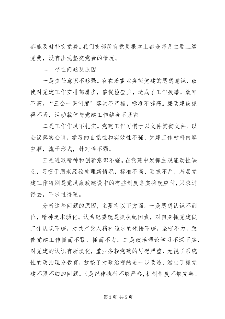 2023年支部书房思想工作履行职责情况述职报告.docx_第3页