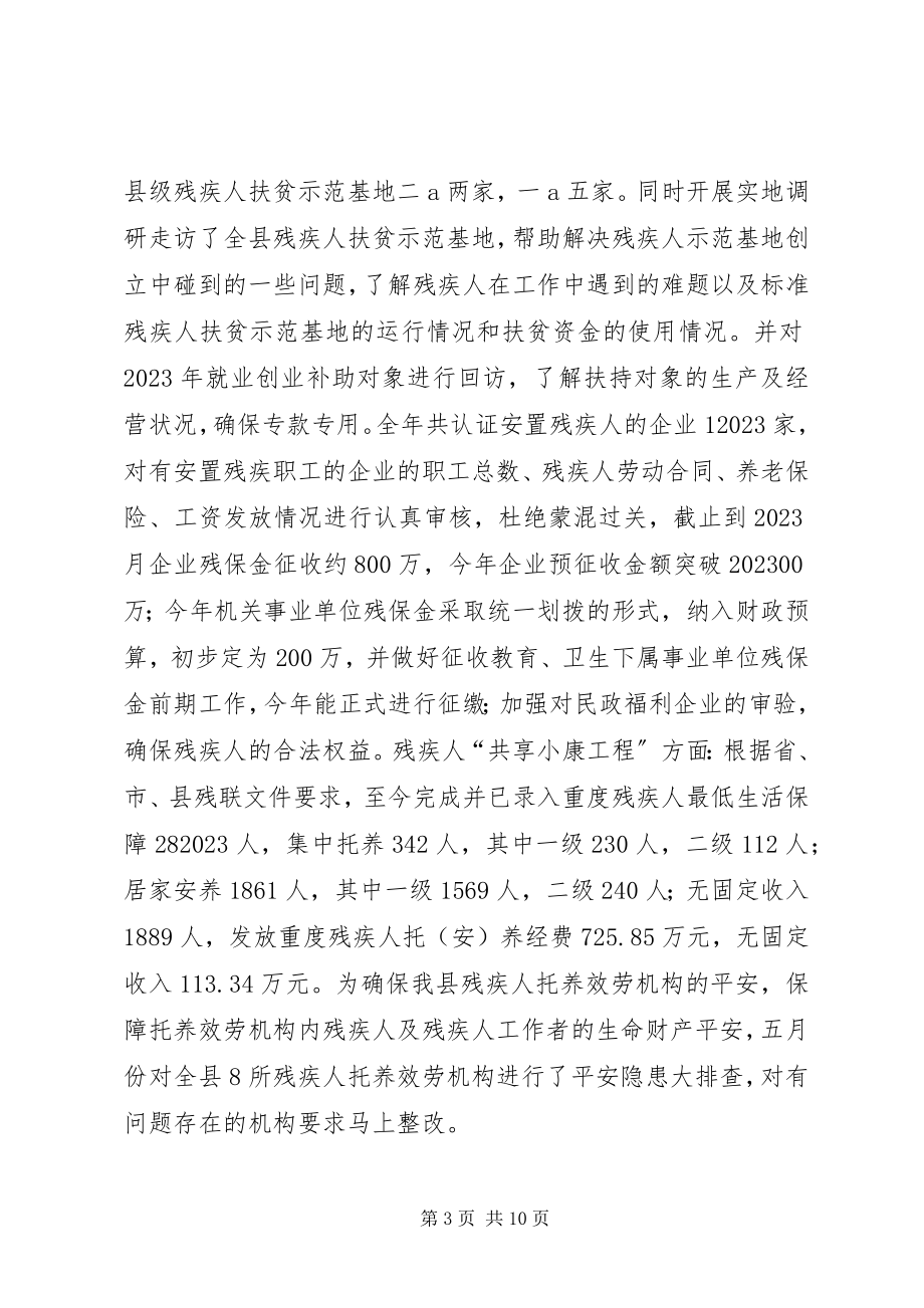 2023年县残疾人联合会工作总结报告.docx_第3页