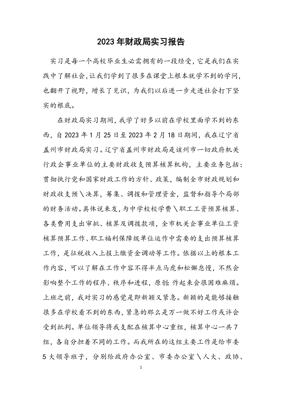 2023年财政局实习报告.docx_第1页