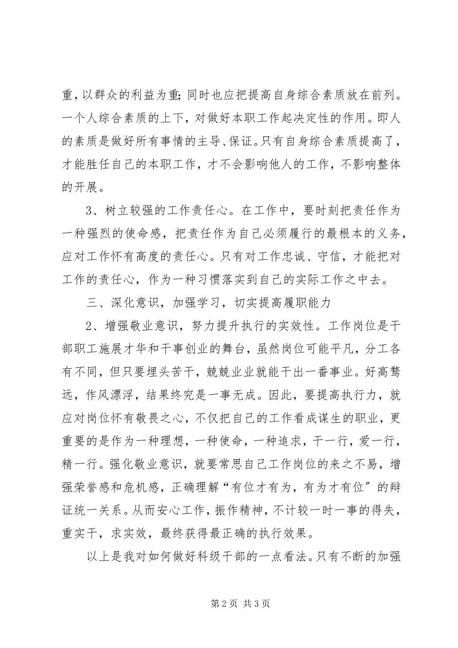 2023年某局科年级干部述职报告重实干求实效.docx_第2页