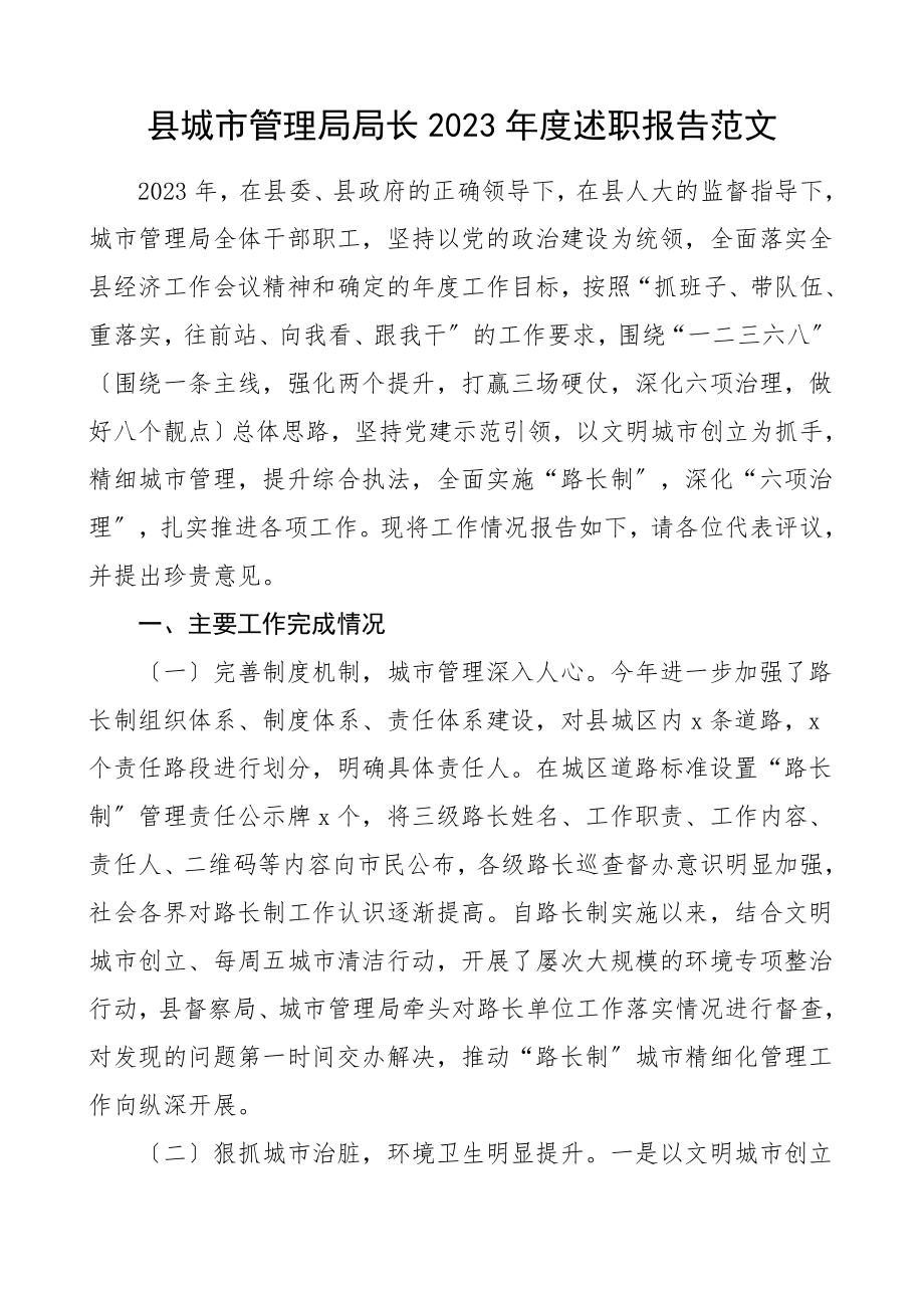 度述职报告城管局局长个人述职报告范文.doc_第1页