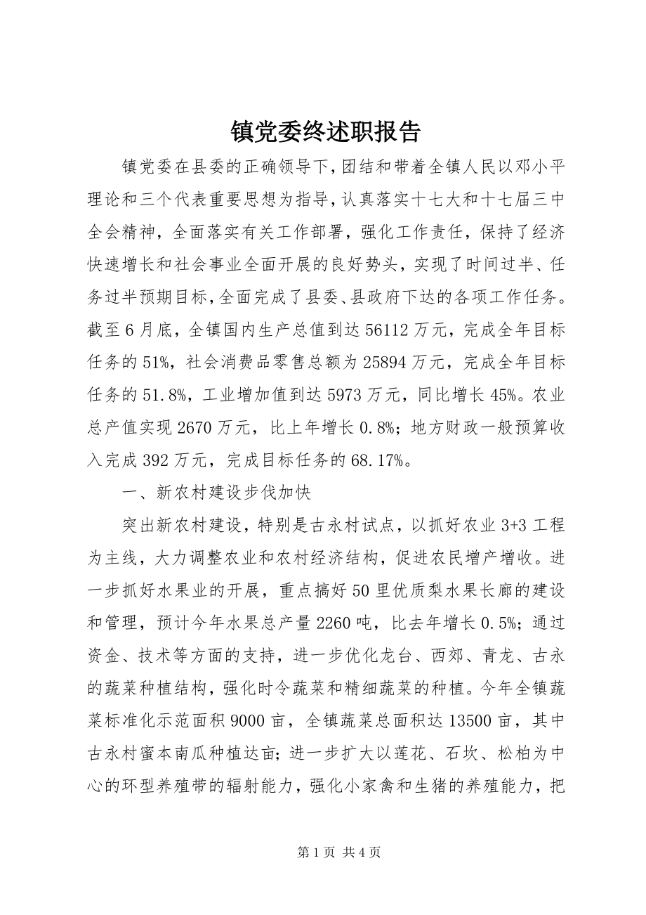 2023年镇党委终述职报告.docx_第1页