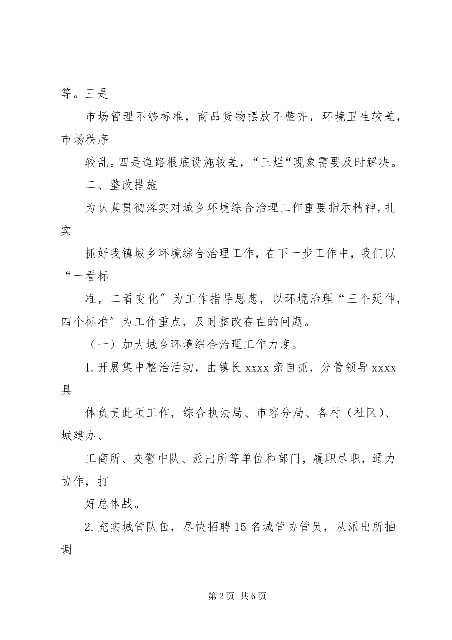 2023年城乡环境综合治理整改落实情况的报告.docx_第2页