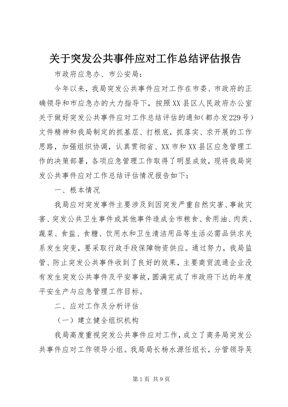 2023年突发公共事件应对工作总结评估报告.docx_第1页