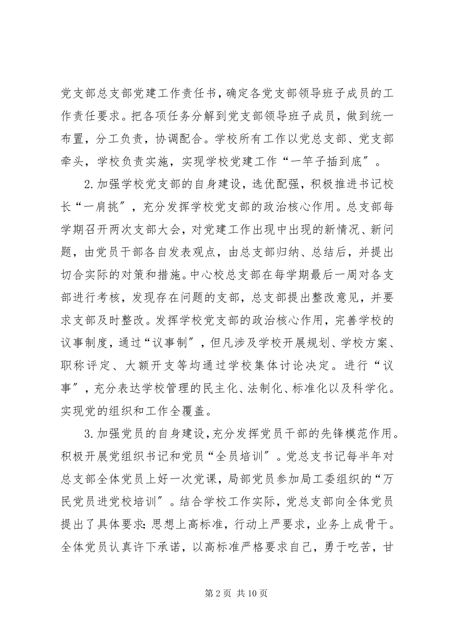 2023年学校党支部自检自查报告.docx_第2页