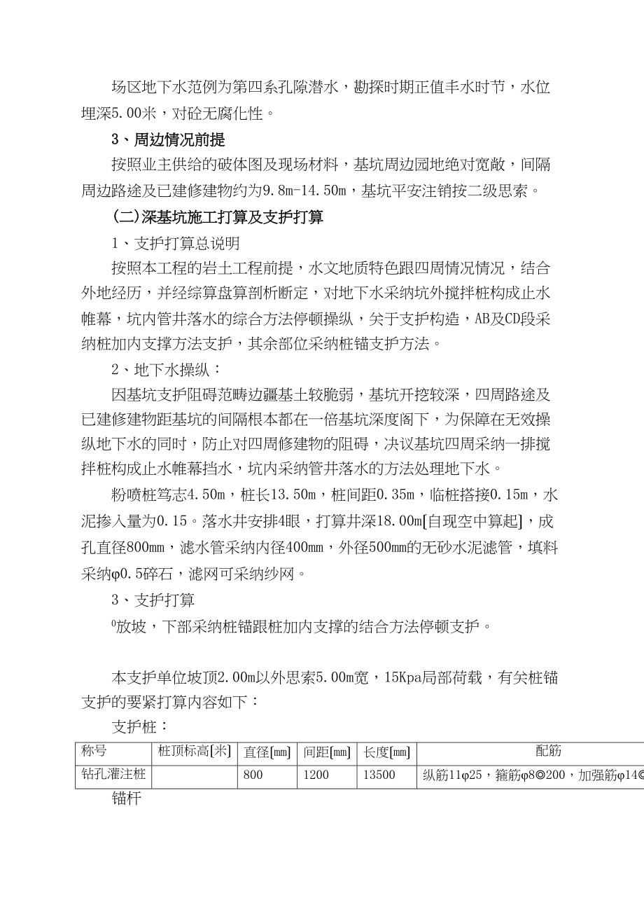 2023年建筑行业经十路泵站深基坑施工应急预案.docx_第2页