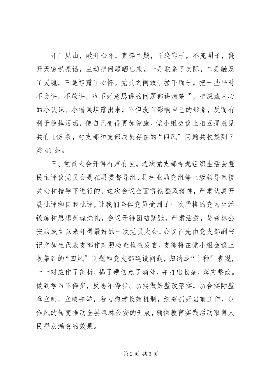 2023年组织生活会报告.docx_第2页