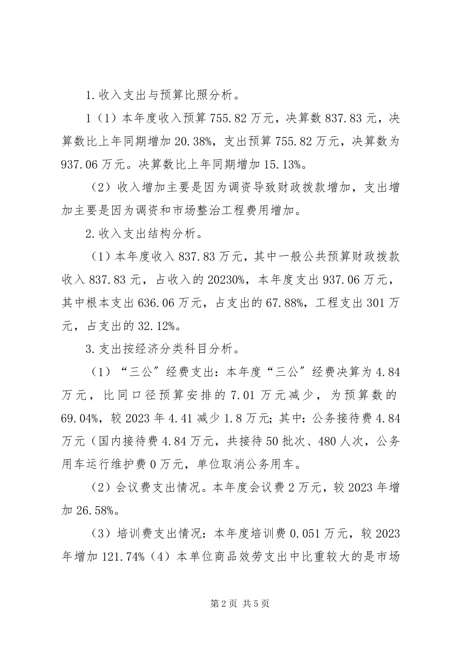 2023年沅江场管理服务中心决算分析报告5篇.docx_第2页