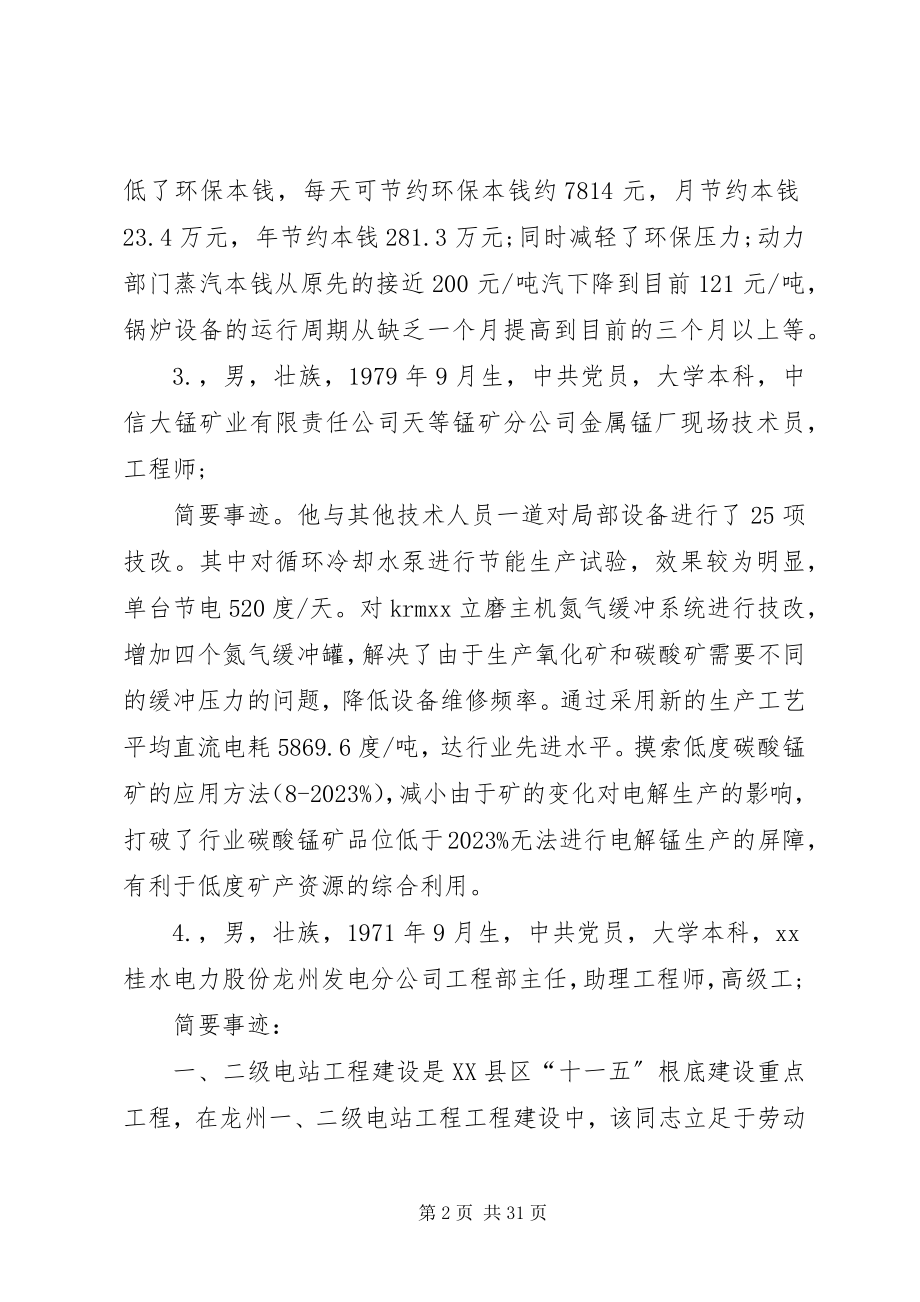 2023年各行业劳模简要事迹50则.docx_第2页