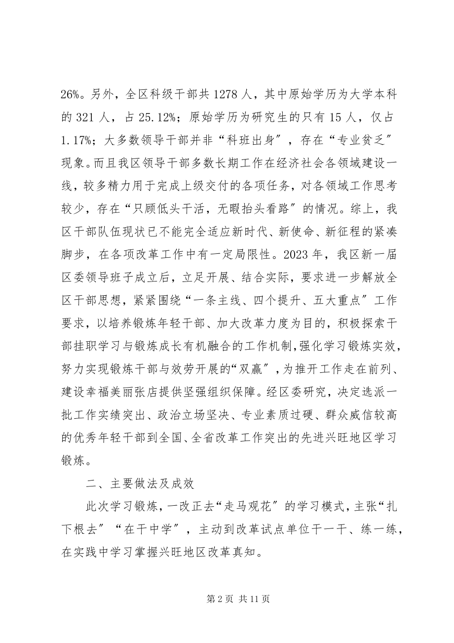 2023年发挥年轻科级干部在各领域改革中能动作用的调研报告.docx_第2页