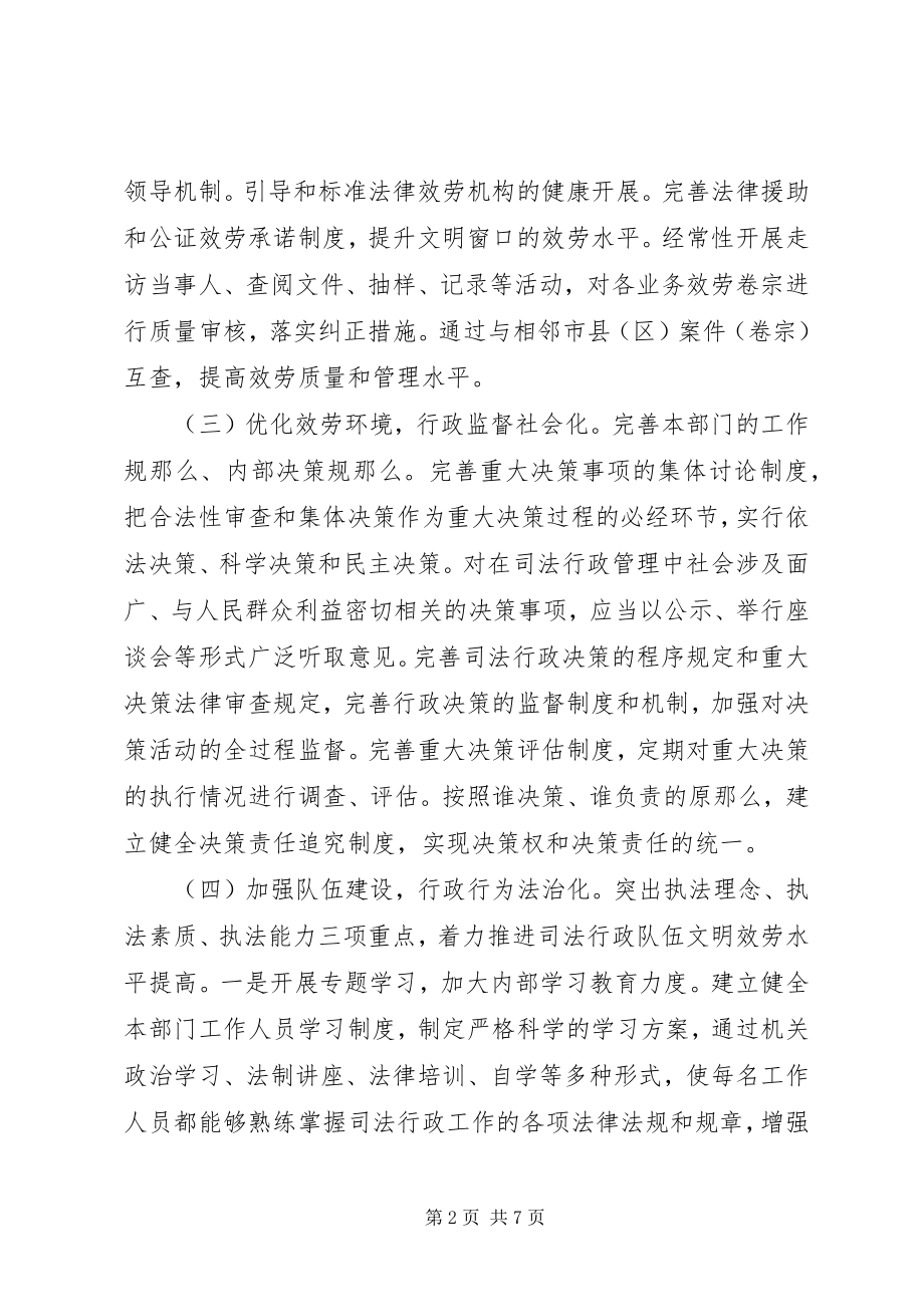 2023年市司法局推进依法行政工作情况的报告.docx_第2页