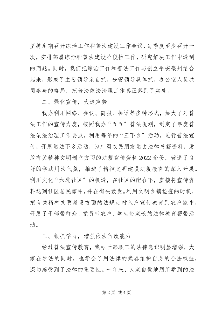 2023年市文明办“五五”普法自查报告普法自查报告.docx_第2页