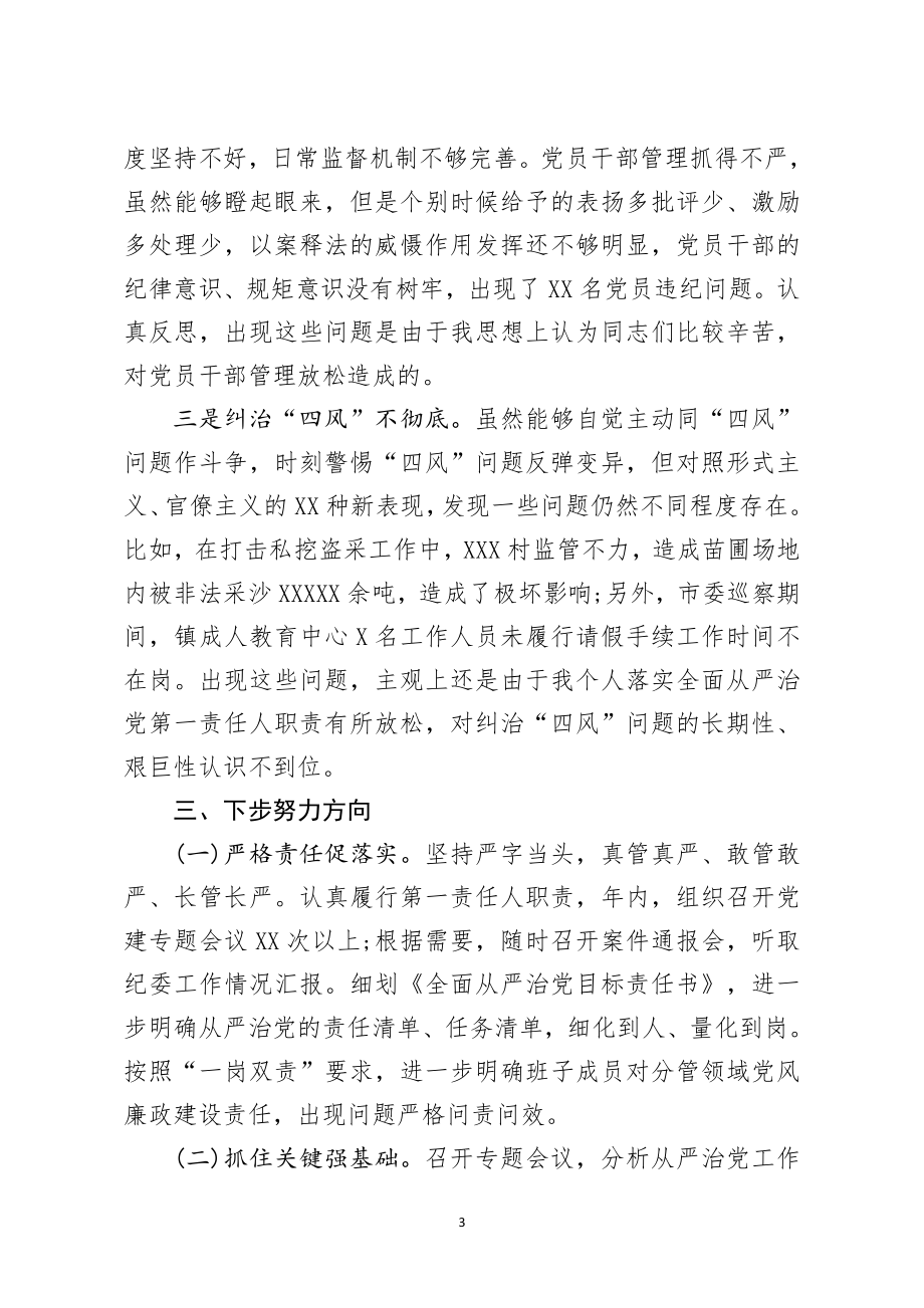 履行全面从严治党责任述职报告.docx_第3页