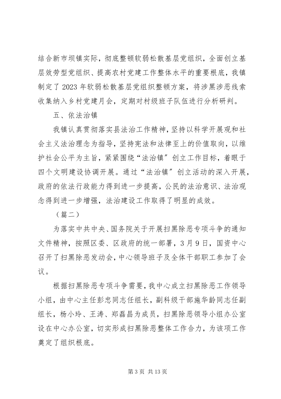 2023年扫黑除恶工作自查报告（篇）.docx_第3页