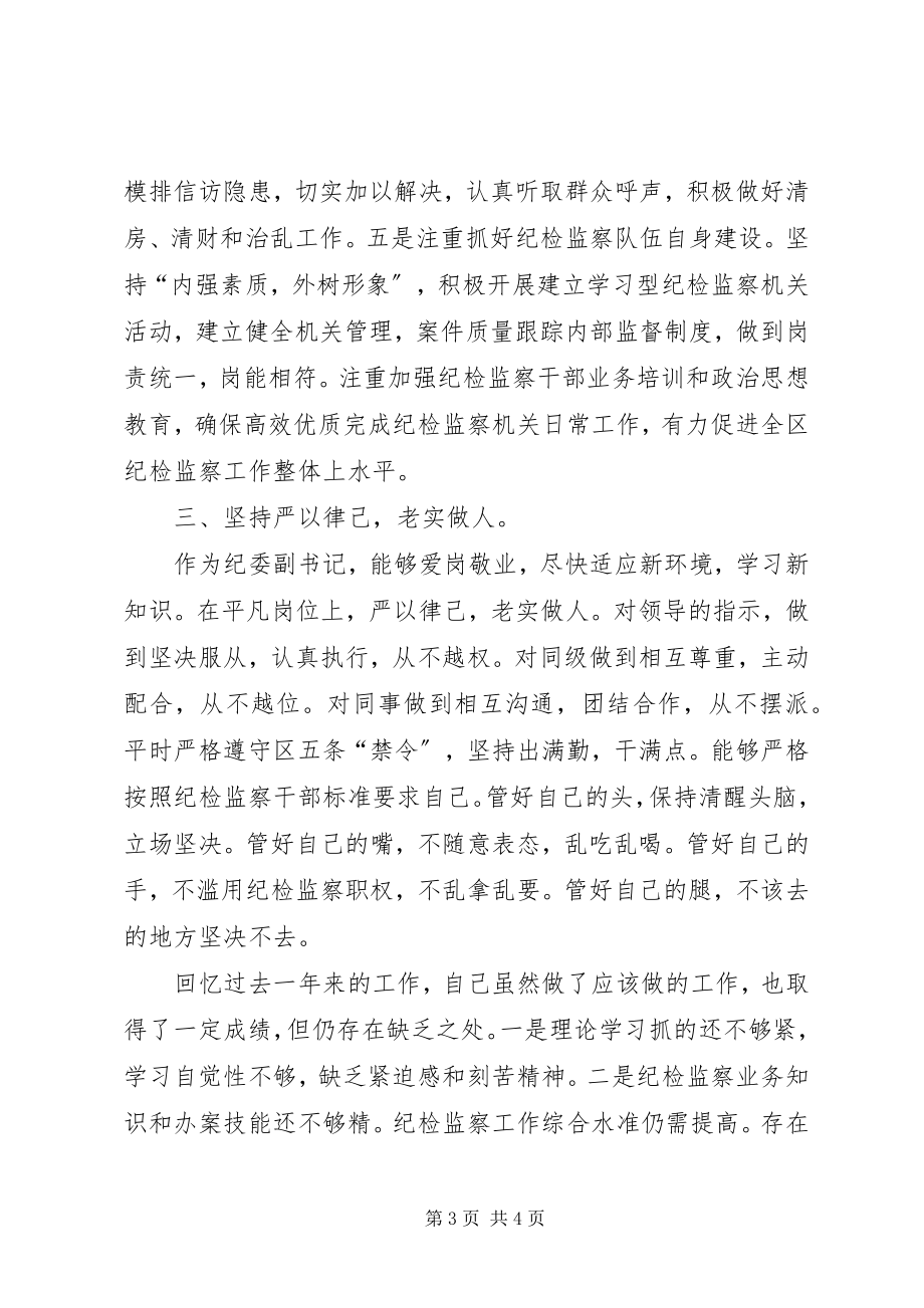 2023年纪委副书记个人述职报告.docx_第3页