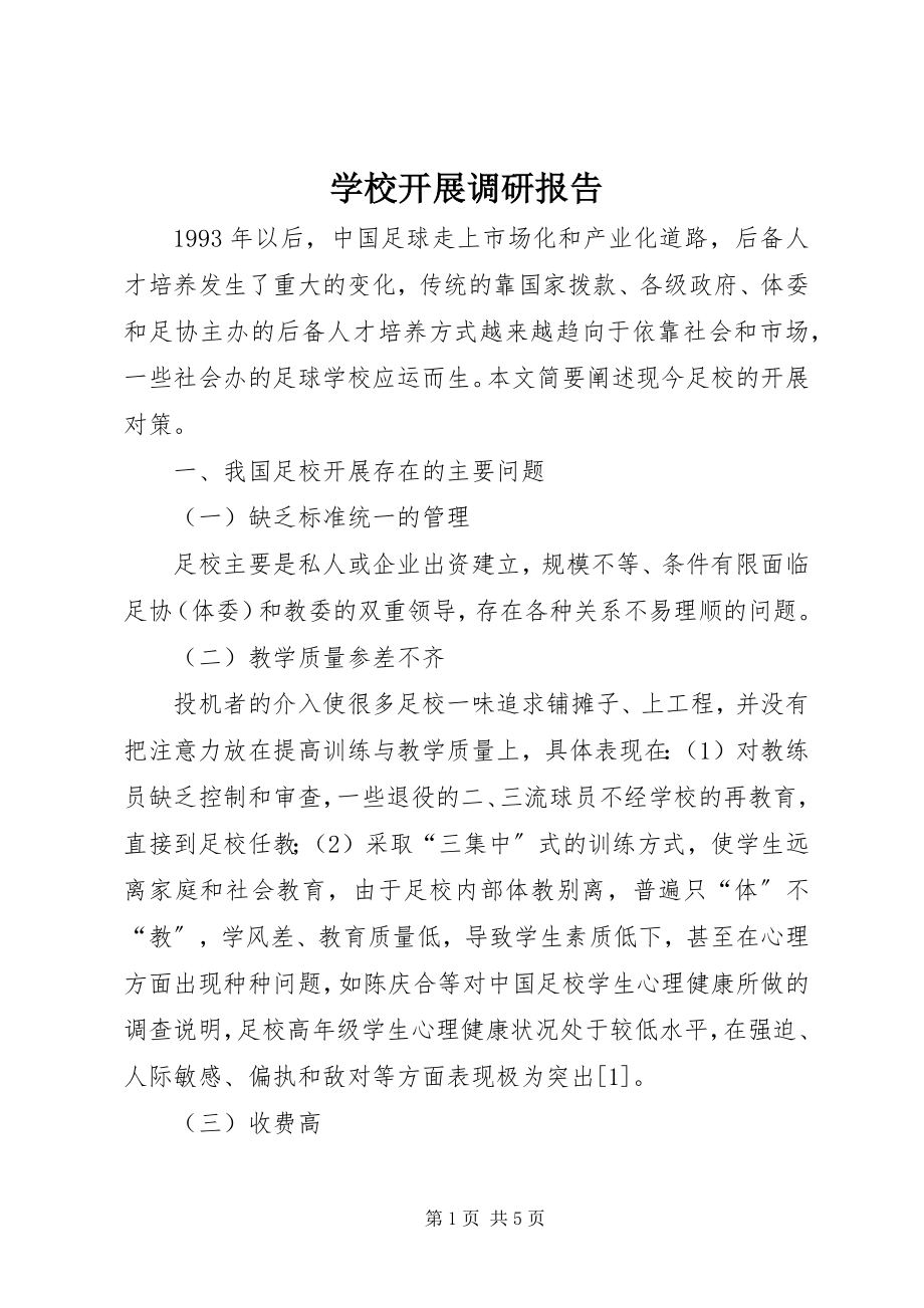 2023年学校发展调研报告.docx_第1页